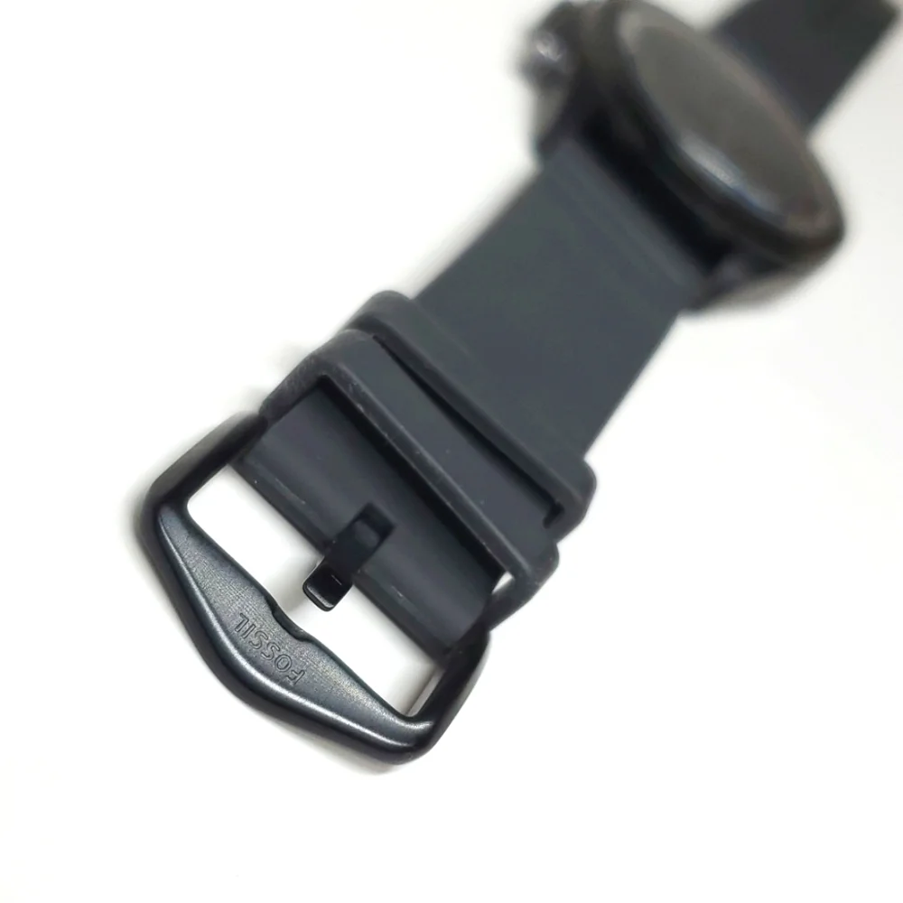Fossil Watch CH3080 Black Silicone Wristband Chronograph 10 ATM EUC